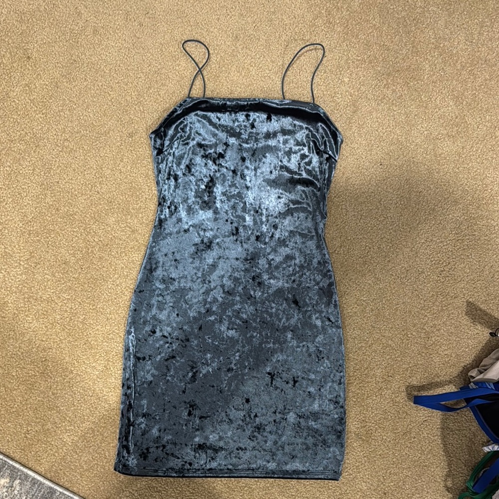 Urban Outfitters Gray Spaghetti Strap Bodycon Mini Dress